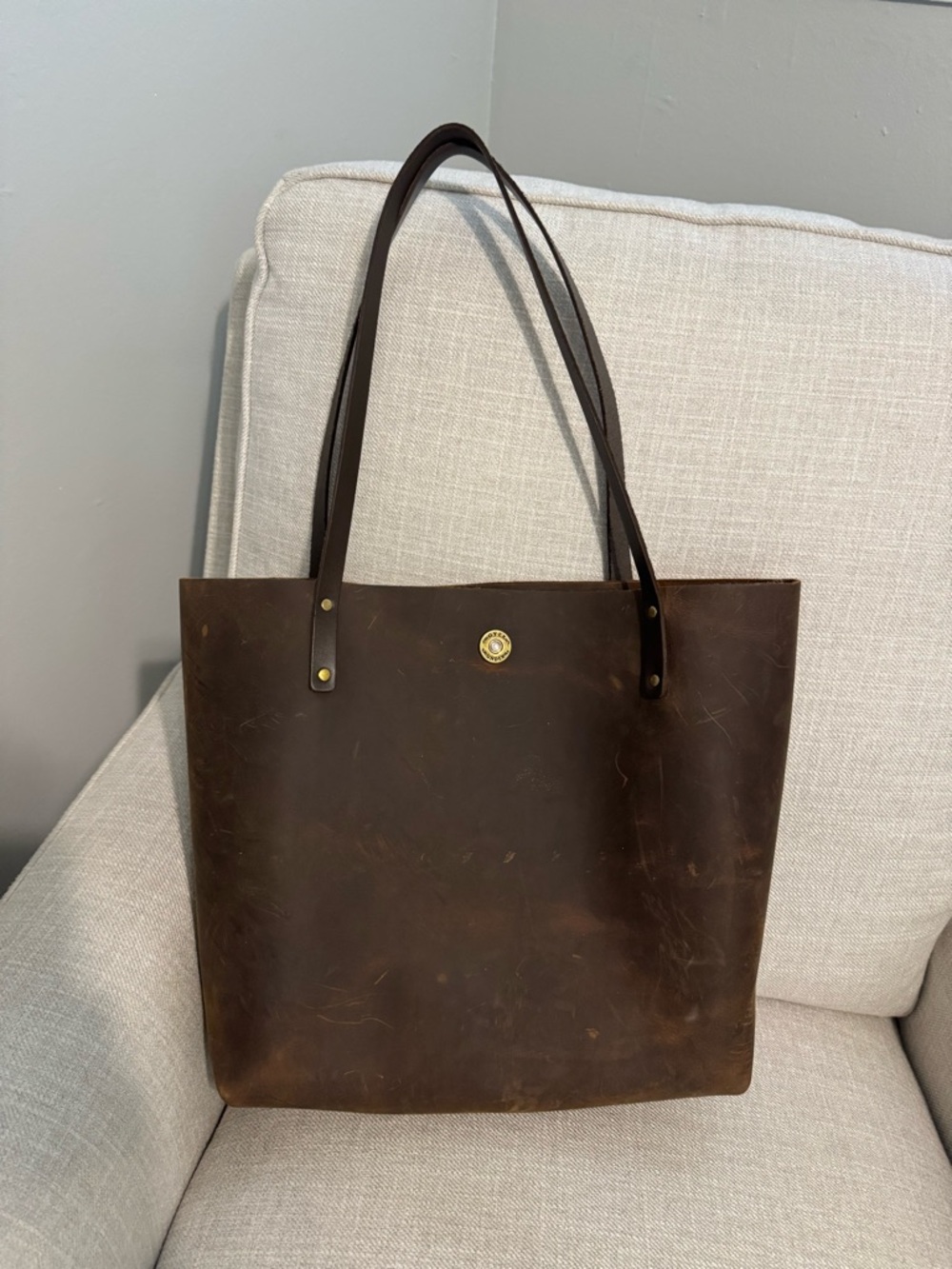 Over Under MARION TOTE SIENNA LEATHER